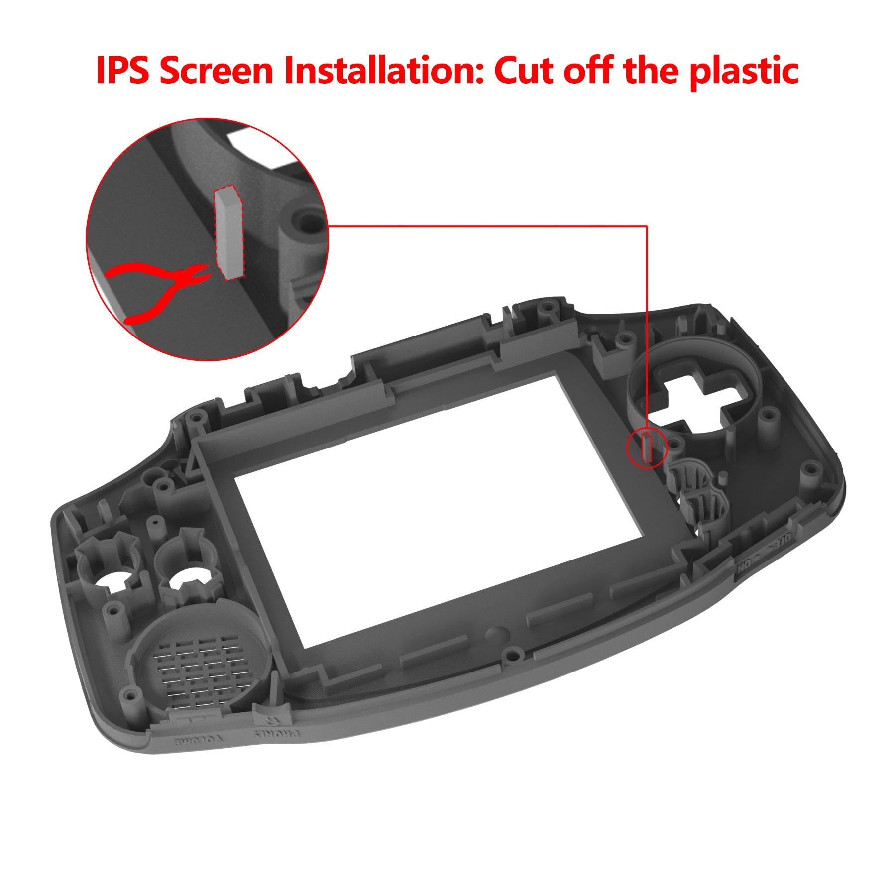 eXtremeRate Retail IPS Ready Upgraded Cherry Pink - White Screen Lens GBA Replacement Shell Full Housing Cover Buttons for Gameboy Advance - Compatible with Both IPS & Standard LCD - Console & IPS Screen NOT Included - TAGM5007