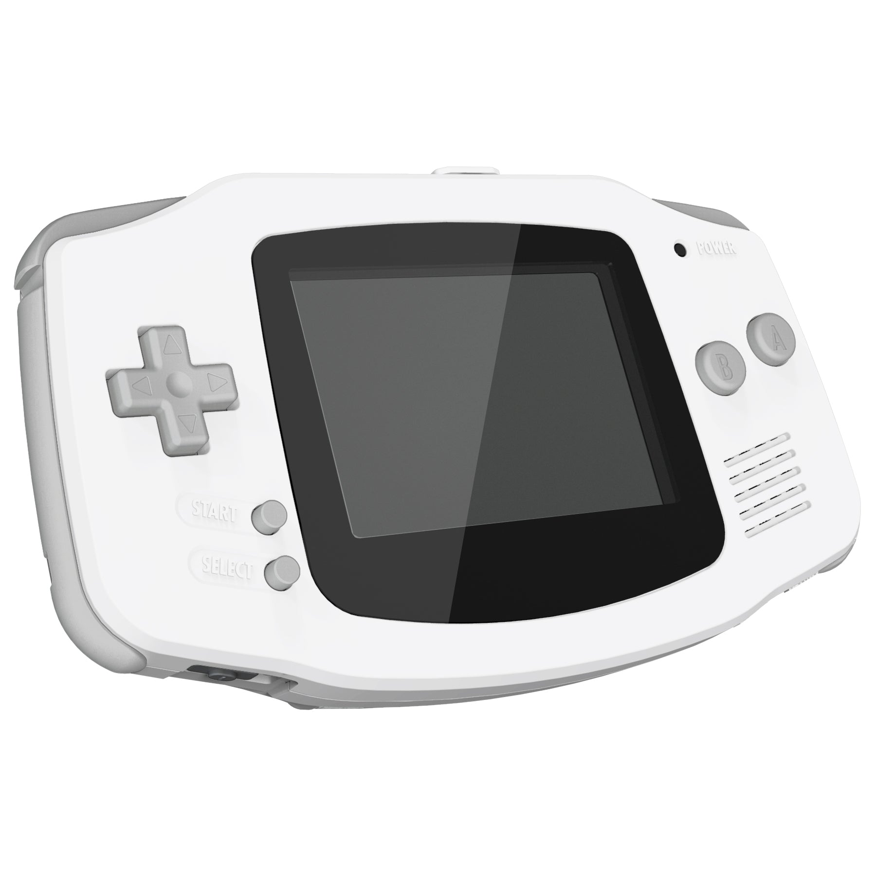 eXtremeRate Retail IPS Ready Upgraded White Soft Touch GBA Replacement Shell Full Housing Cover with Buttons for Gameboy Advance - Compatible with Both IPS & Standard LCD - Console & IPS Screen NOT Included - TAGP3008
