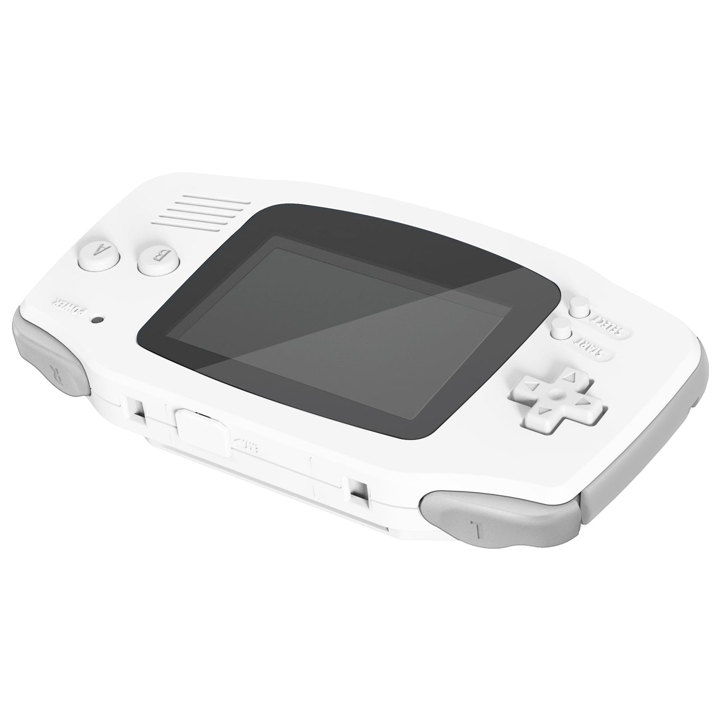 eXtremeRate Retail IPS Ready Upgraded White Soft Touch GBA Replacement Shell Full Housing Cover with Buttons for Gameboy Advance - Compatible with Both IPS & Standard LCD - Console & IPS Screen NOT Included - TAGP3008