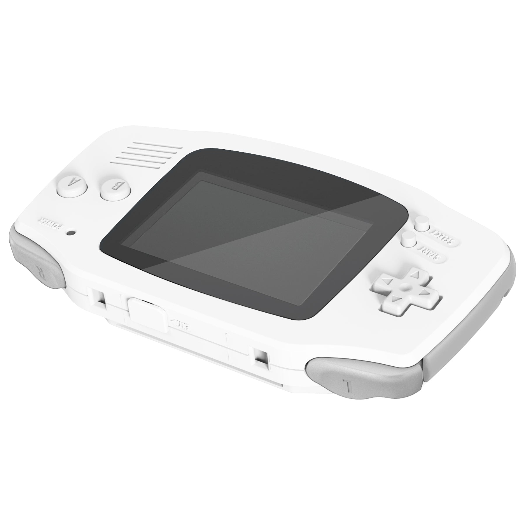 eXtremeRate Retail IPS Ready Upgraded White Soft Touch GBA Replacement Shell Full Housing Cover with Buttons for Gameboy Advance - Compatible with Both IPS & Standard LCD - Console & IPS Screen NOT Included - TAGP3008