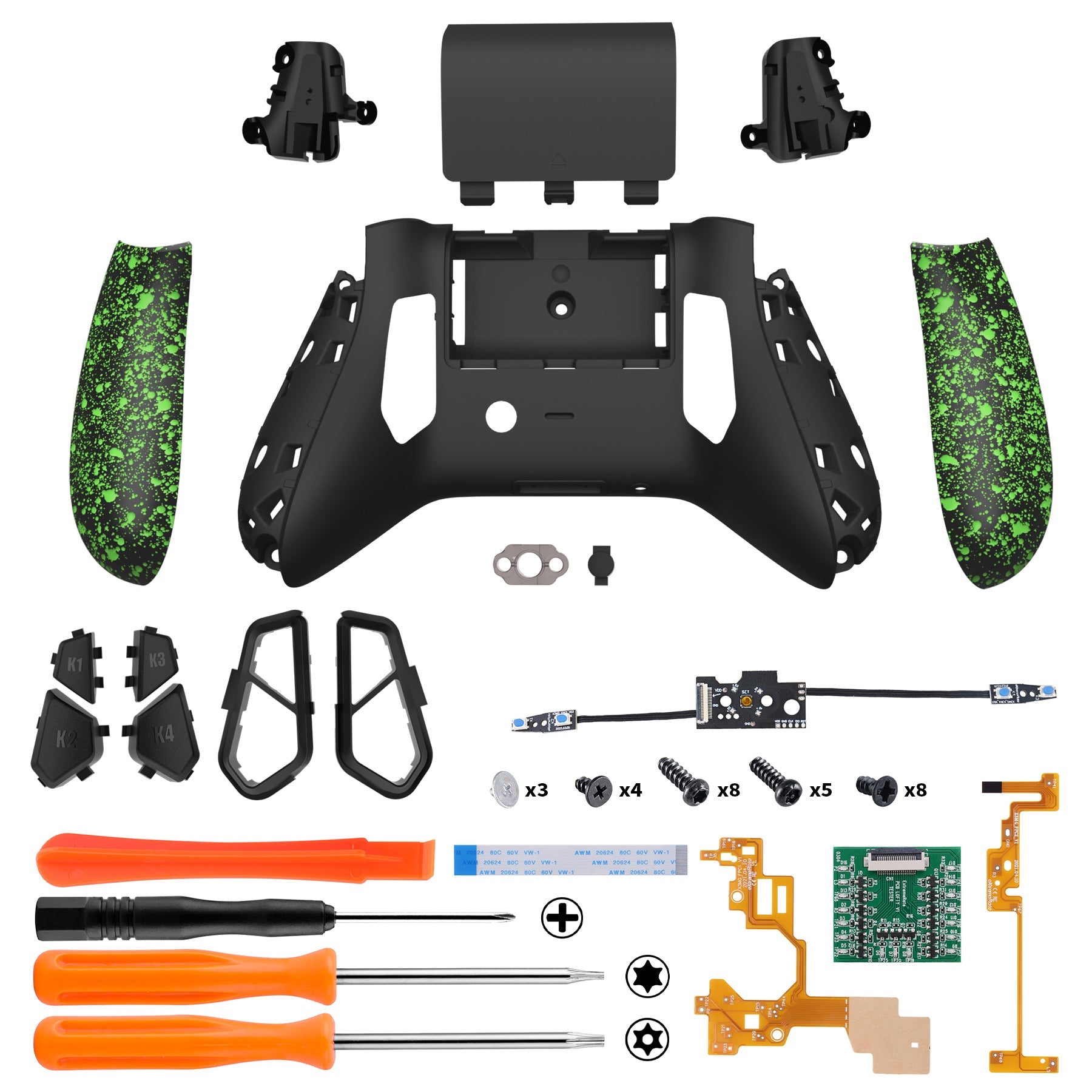 eXtremeRate Retail VICTOR X Remap Kit for Xbox Series X/S Controller - Textured Green