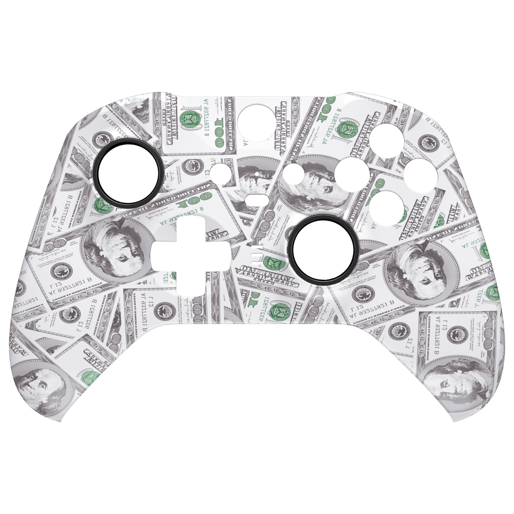 eXtremeRate Retail Replacement Front Housing Shell for Xbox One Elite Series 2 Controller - The $100 Cash Money - ELS210