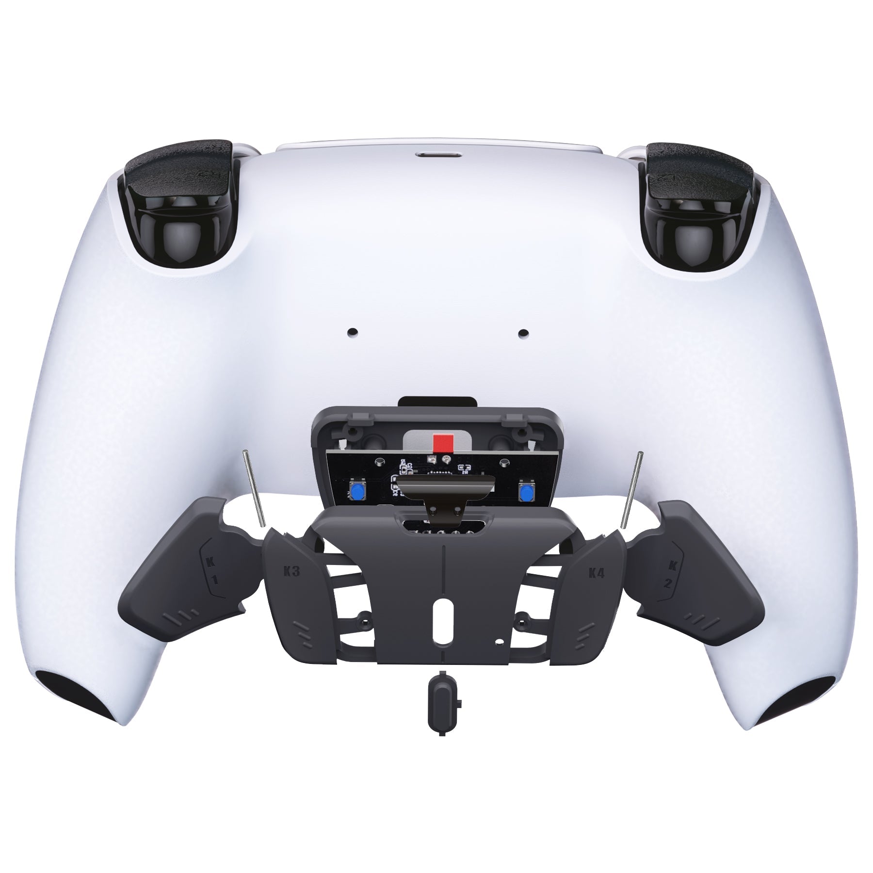 eXtremeRate Retail Turn RISE to RISE4 Kit ¨C Redesigned Classic Gray K1 K2 K3 K4 Back Buttons Housing & Remap PCB Board for PS5 Controller eXtremeRate RISE & RISE4 Remap kit - Controller & Other RISE Accessories NOT Included - VPFM5009P