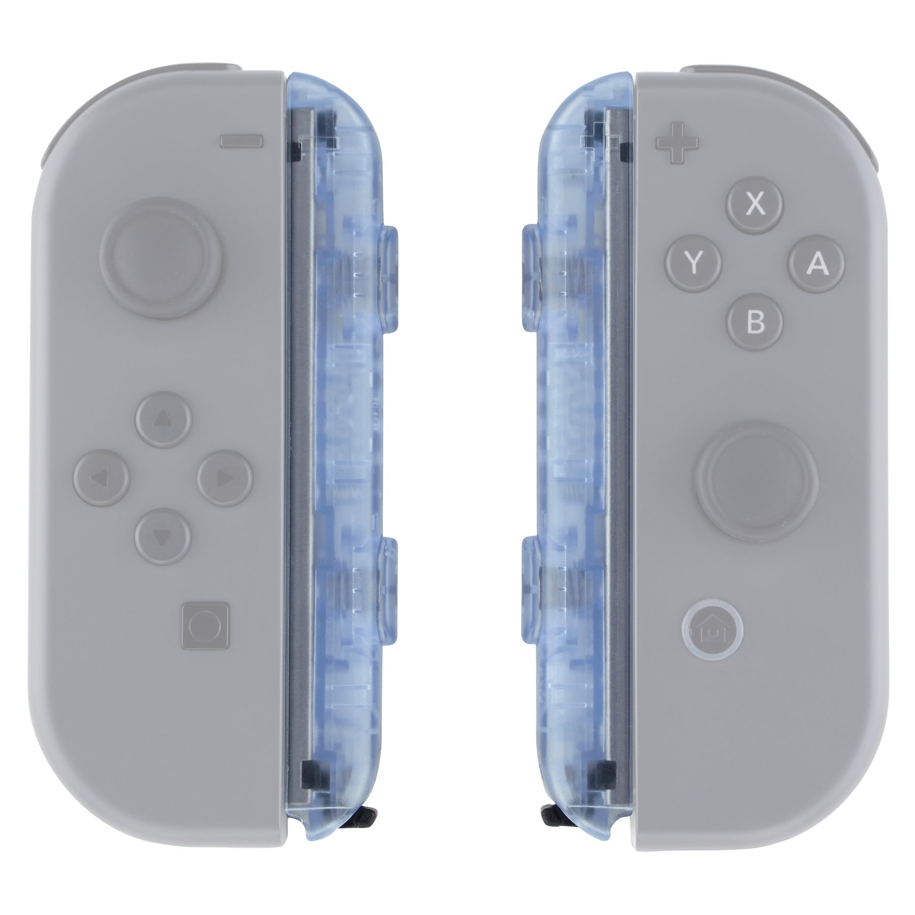 eXtremeRate Retail Glacier Blue Replacement shell for Nintendo Switch Joycon Strap, Custom Joy-Con Wrist Strap Housing Buttons for Nintendo Switch - 2 Pack - UEM506