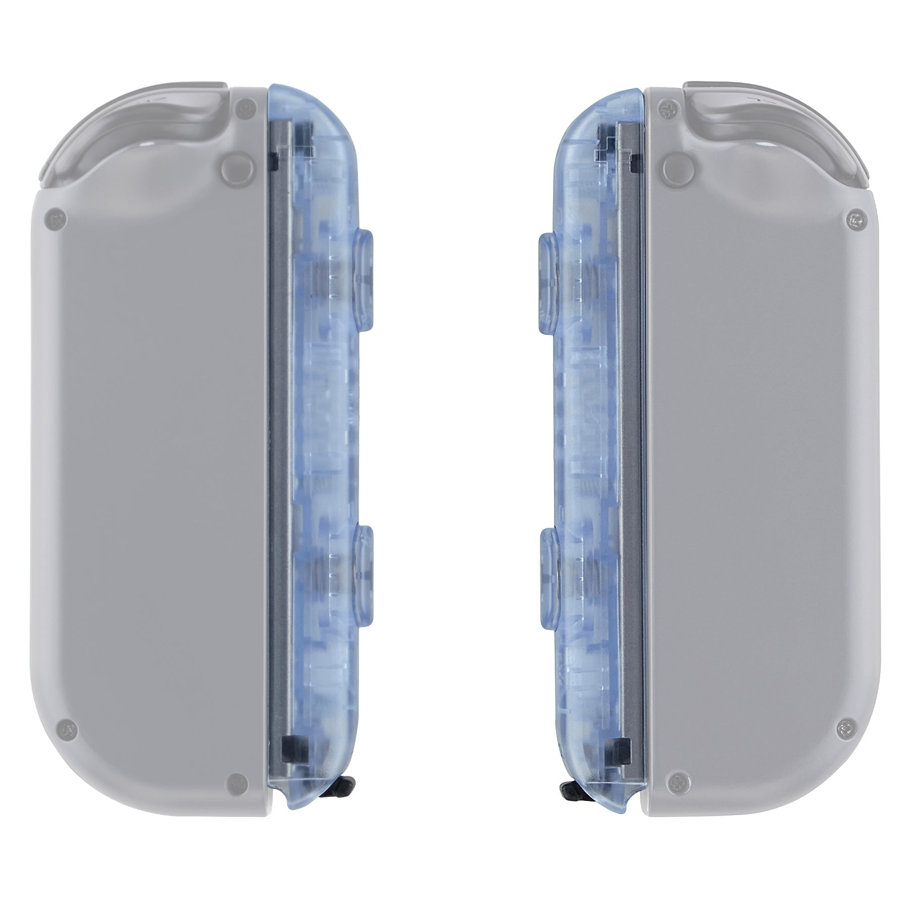 eXtremeRate Retail Glacier Blue Replacement shell for Nintendo Switch Joycon Strap, Custom Joy-Con Wrist Strap Housing Buttons for Nintendo Switch - 2 Pack - UEM506