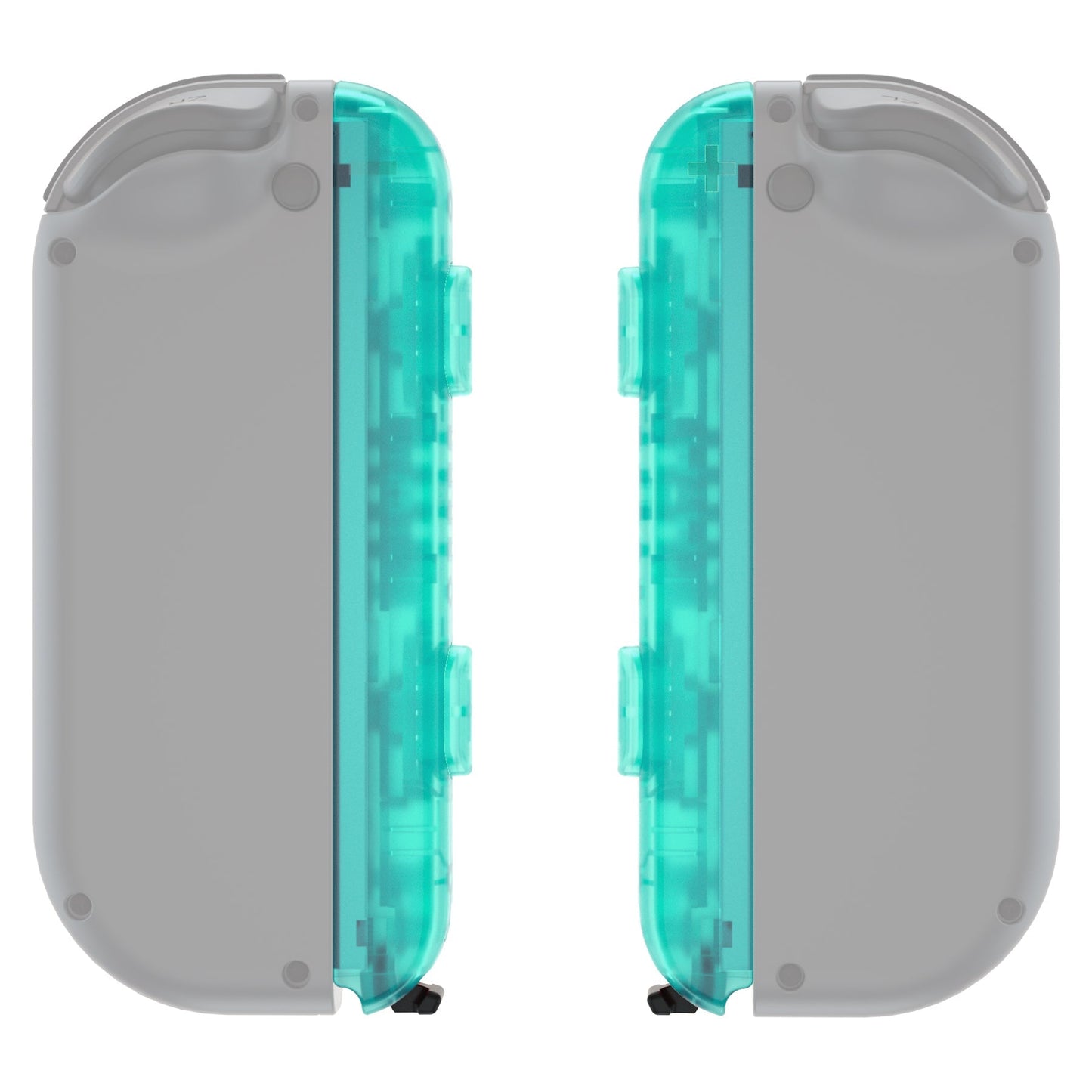 eXtremeRate Retail Emerald Green Replacement shell for NS Switch Joycon Strap, Custom Joy-Con Wrist Strap Housing Buttons for NS Switch - 2 Pack - UEM508