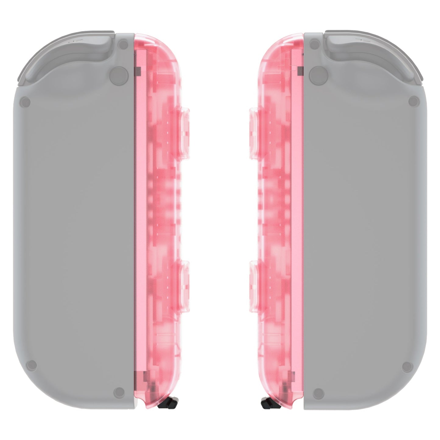 eXtremeRate Retail Cherry Pink Replacement shell for NS Switch Joycon Strap, Custom JoyCon Wrist Strap Housing Buttons for NS Switch - 2 Pack - UEM509