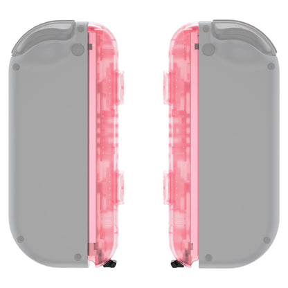 eXtremeRate Retail Cherry Pink Replacement shell for NS Switch Joycon Strap, Custom JoyCon Wrist Strap Housing Buttons for NS Switch - 2 Pack - UEM509