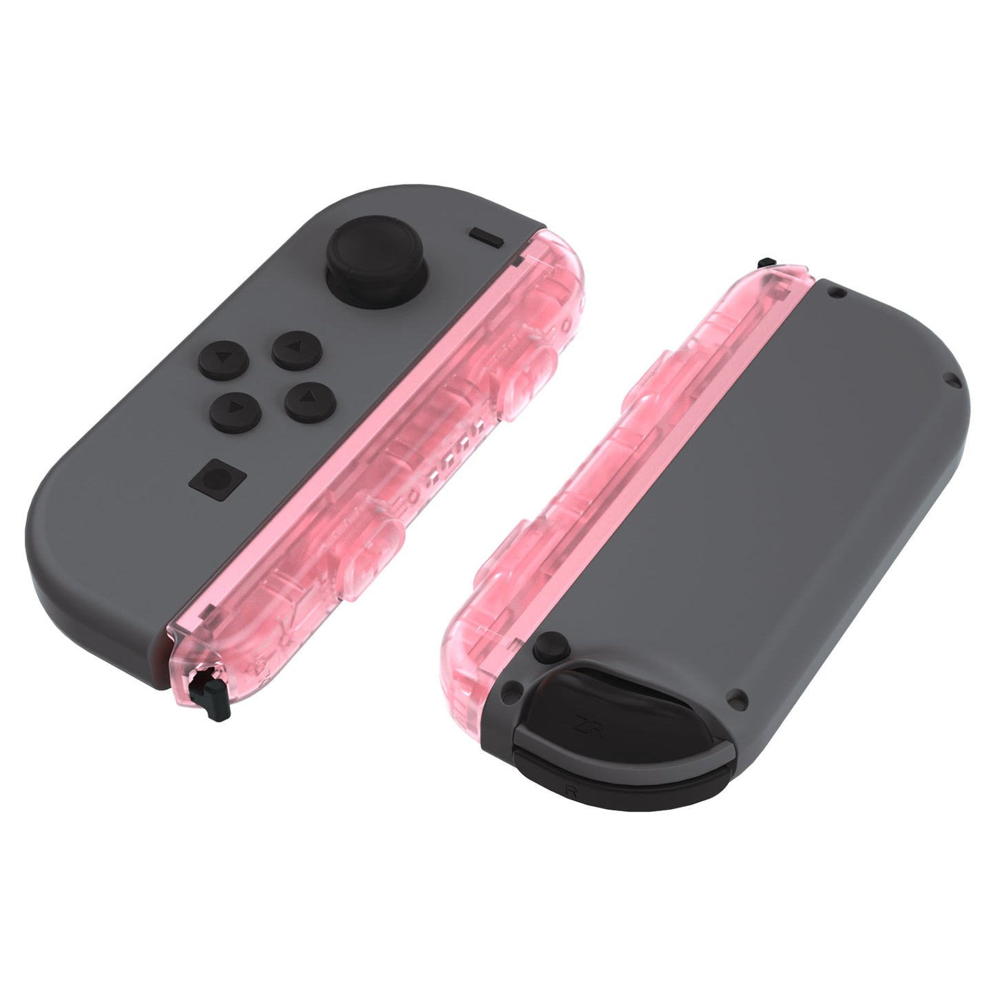 eXtremeRate Retail Cherry Pink Replacement shell for NS Switch Joycon Strap, Custom JoyCon Wrist Strap Housing Buttons for NS Switch - 2 Pack - UEM509