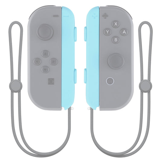 eXtremeRate Retail Heaven Blue Touch Replacement shell for Nintendo Switch Joycon Strap, Custom Joy-Con Wrist Strap Housing Buttons for Nintendo Switch - 2 Pack - UEP307