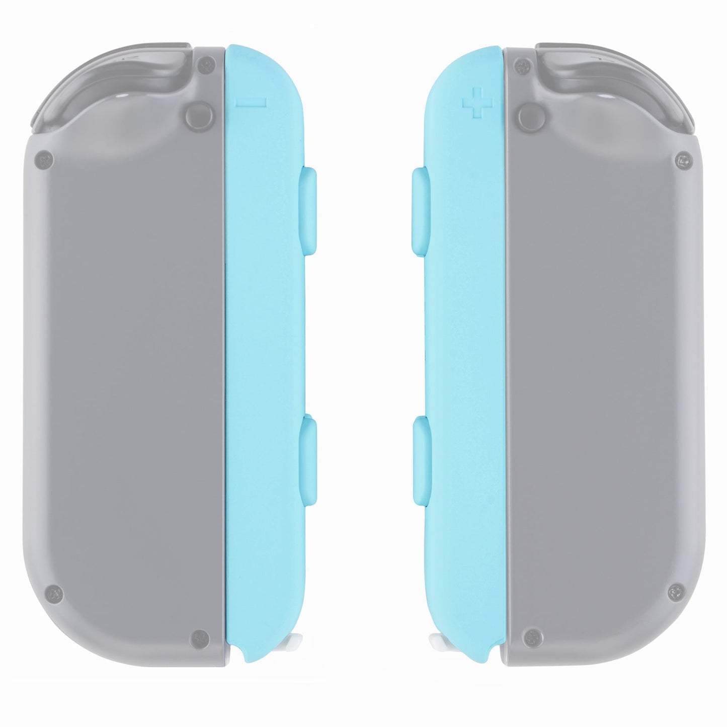 eXtremeRate Retail Heaven Blue Touch Replacement shell for Nintendo Switch Joycon Strap, Custom Joy-Con Wrist Strap Housing Buttons for Nintendo Switch - 2 Pack - UEP307