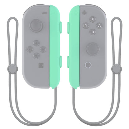 eXtremeRate Retail Mint Green Touch Replacement shell for Nintendo Switch Joycon Strap, Custom Joy-Con Wrist Strap Housing Buttons for Nintendo Switch - 2 Pack - UEP308