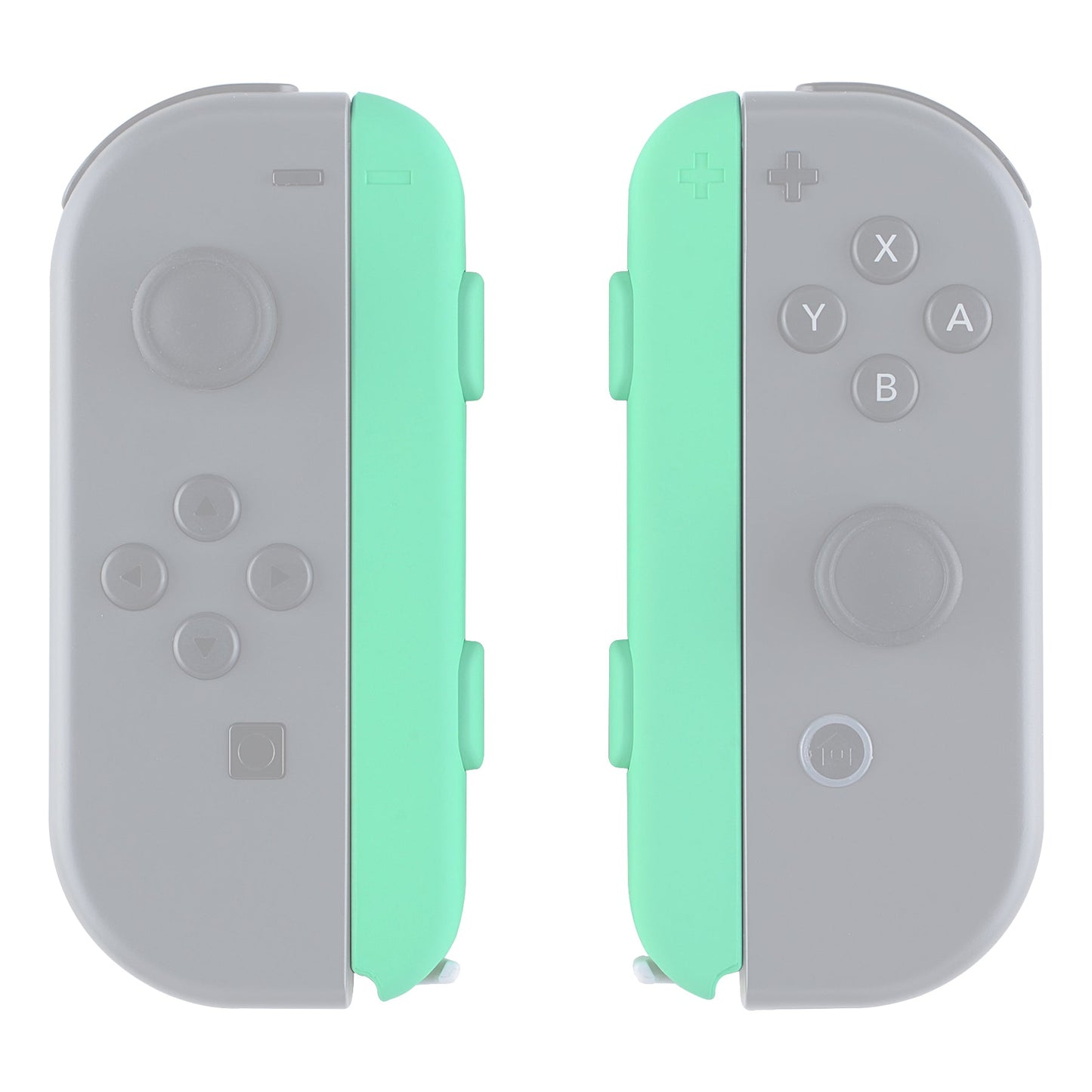 eXtremeRate Retail Mint Green Touch Replacement shell for Nintendo Switch Joycon Strap, Custom Joy-Con Wrist Strap Housing Buttons for Nintendo Switch - 2 Pack - UEP308