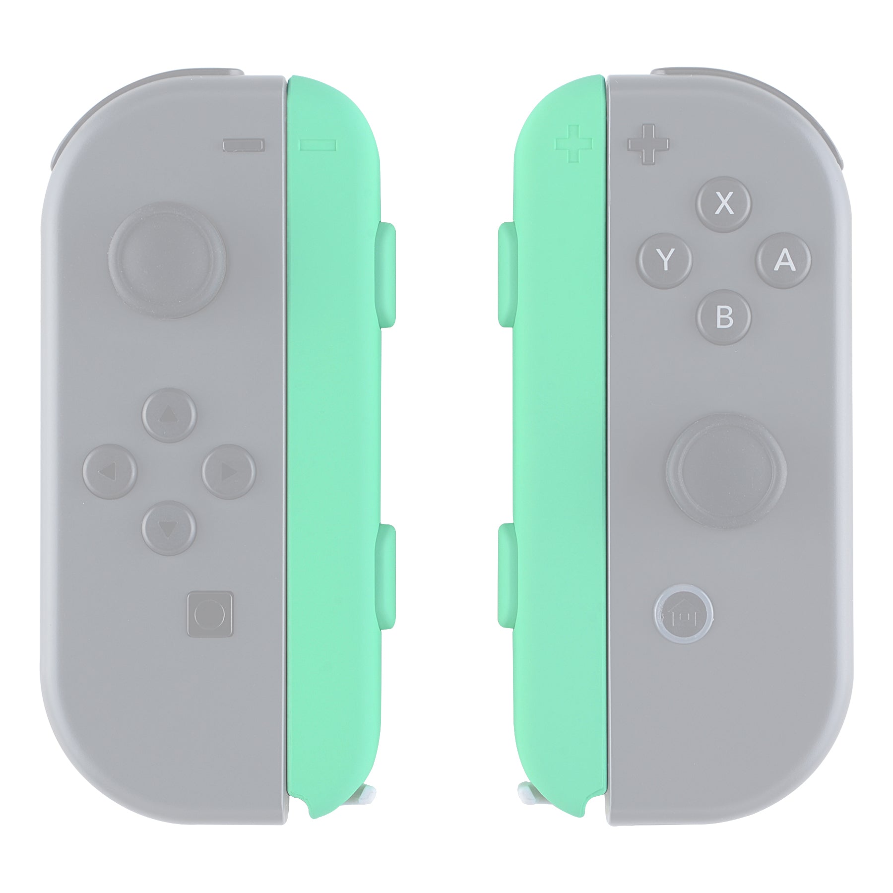 eXtremeRate Retail Mint Green Touch Replacement shell for Nintendo Switch Joycon Strap, Custom Joy-Con Wrist Strap Housing Buttons for Nintendo Switch - 2 Pack - UEP308