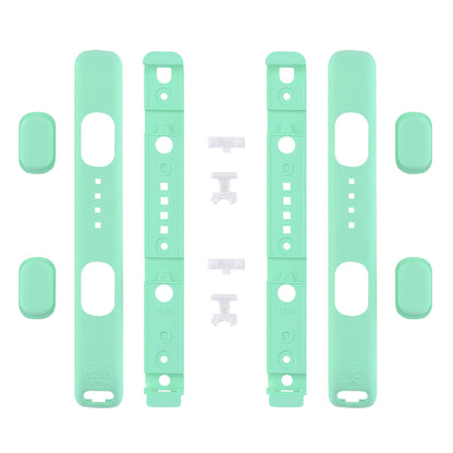 eXtremeRate Retail Mint Green Touch Replacement shell for Nintendo Switch Joycon Strap, Custom Joy-Con Wrist Strap Housing Buttons for Nintendo Switch - 2 Pack - UEP308