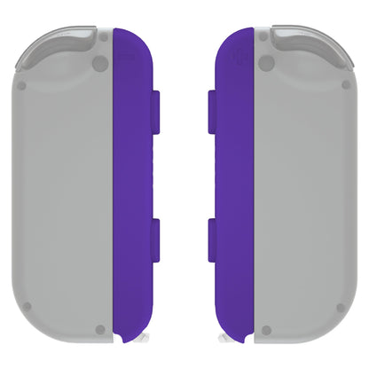 eXtremeRate Retail Purple Soft Touch Replacement shell for NS Switch Joycon Strap, Custom Joy-Con Wrist Strap Housing Buttons for NS Switch - 2 Pack - UEP311