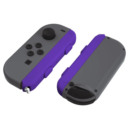 eXtremeRate Retail Purple Soft Touch Replacement shell for NS Switch Joycon Strap, Custom Joy-Con Wrist Strap Housing Buttons for NS Switch - 2 Pack - UEP311