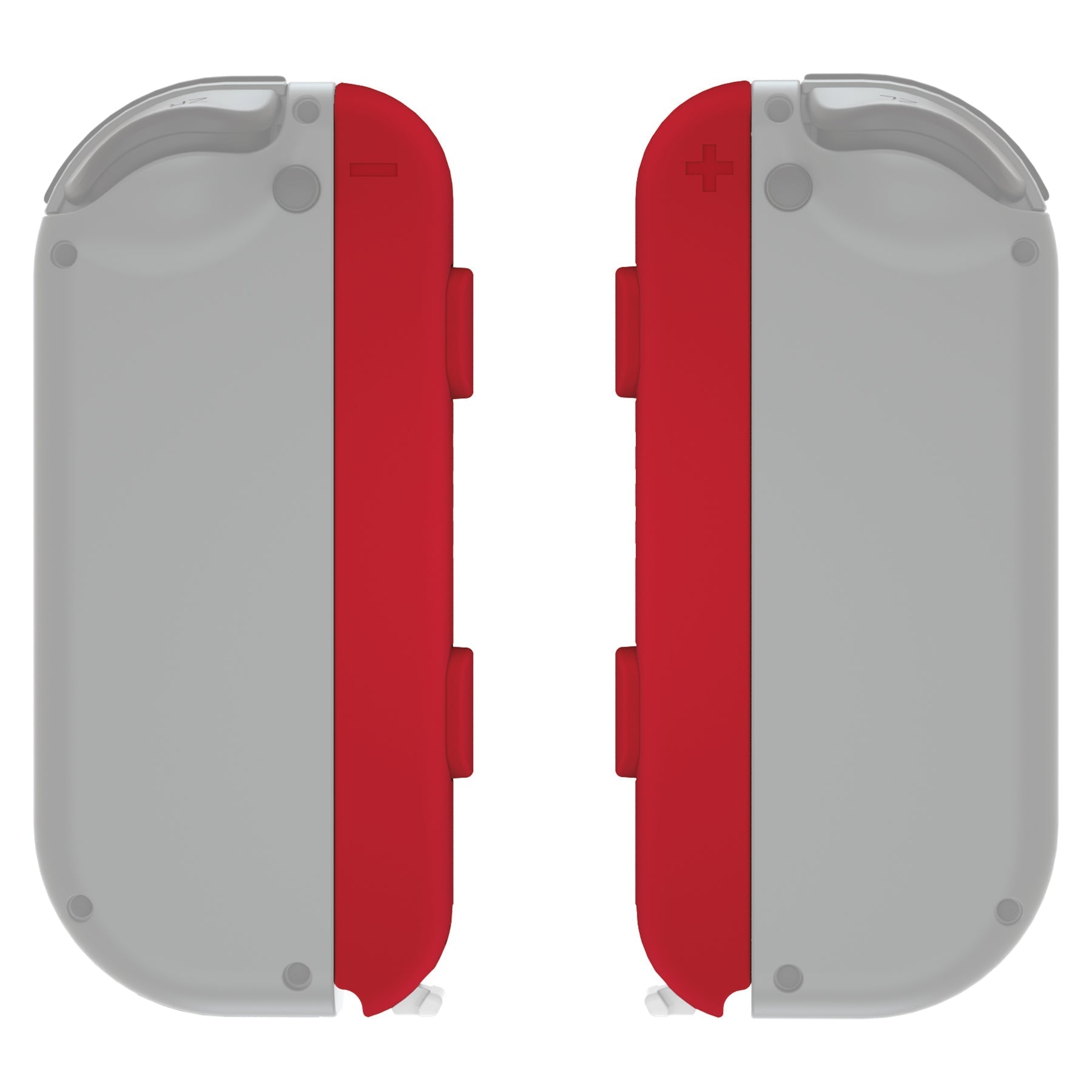 eXtremeRate Retail Passion Red Soft Touch Replacement shell for NS Switch Joycon Strap, Custom Joy-Con Wrist Strap Housing Buttons for NS Switch - 2 Pack - UEP332