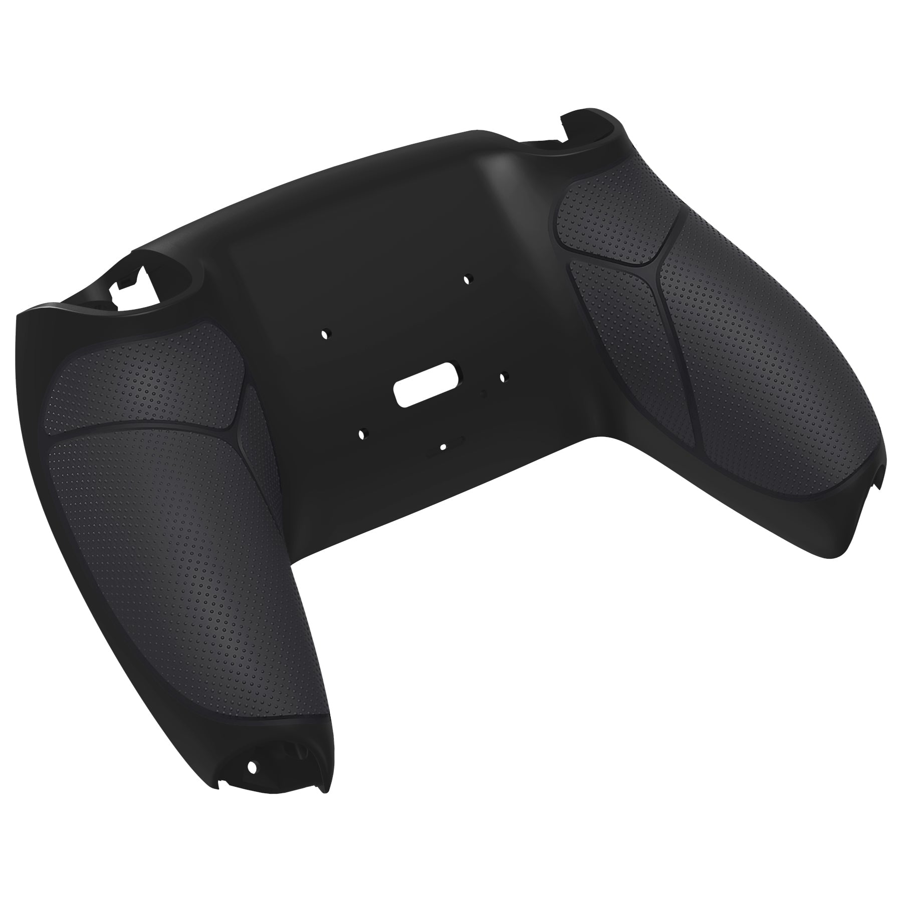 eXtremeRate Retail Black Performance Rubberized Grip Redesigned Back Shell for ps5 Controller eXtremerate RISE Remap Kit - Controller & RISE Remap Board NOT Included - UPFU6001