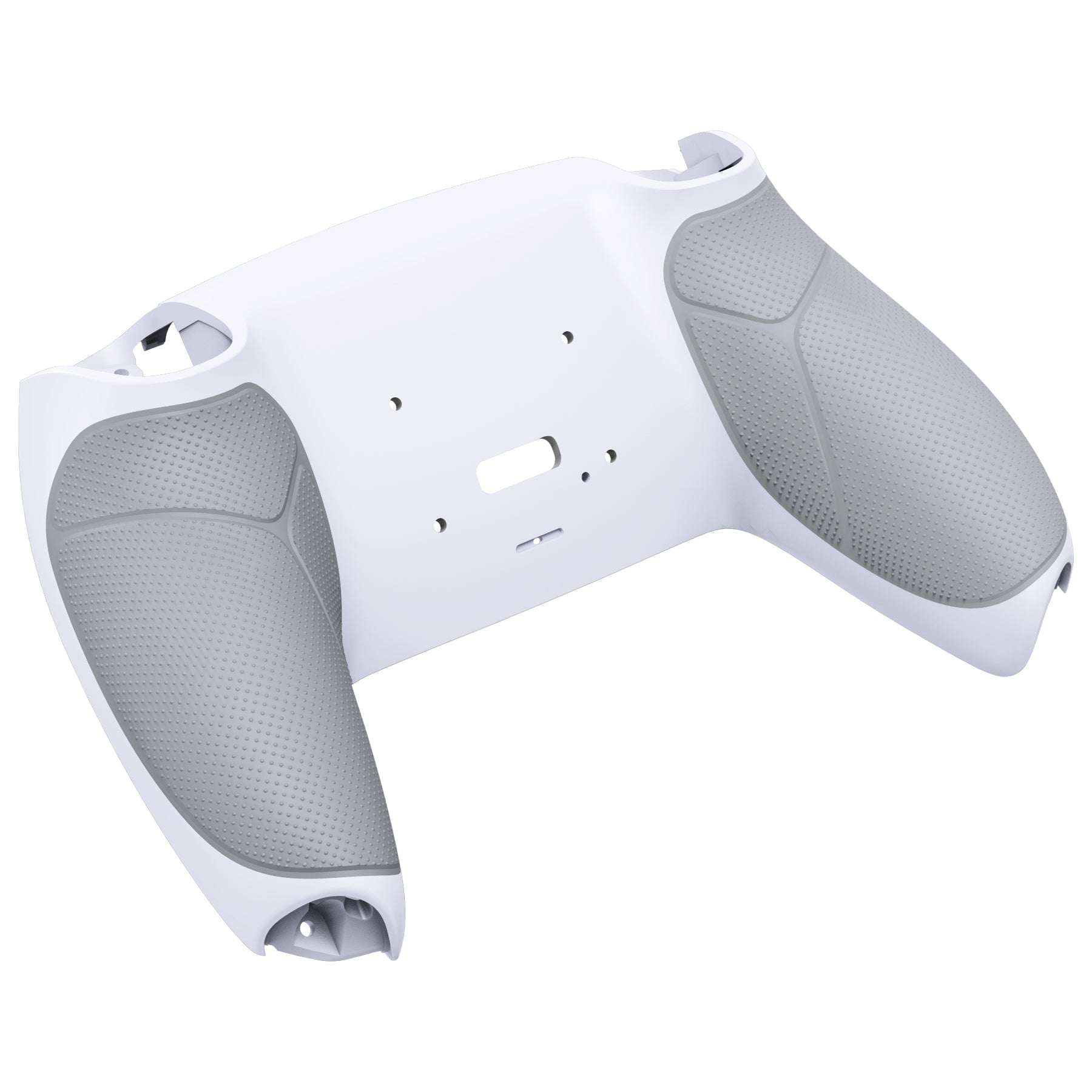 eXtremeRate Retail White Performance Rubberized Grip Redesigned Back Shell for ps5 Controller eXtremerate RISE Remap Kit - Controller & RISE Remap Board NOT Included - UPFU6002