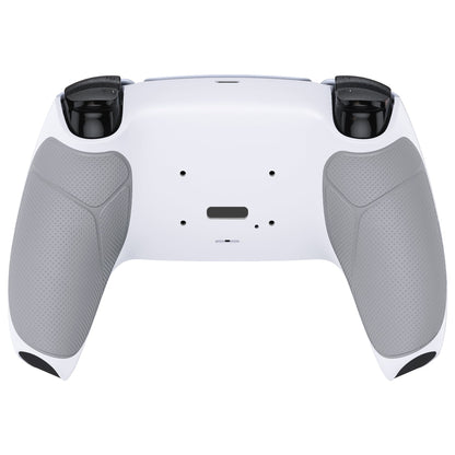 eXtremeRate Retail White Performance Rubberized Grip Redesigned Back Shell for ps5 Controller eXtremerate RISE Remap Kit - Controller & RISE Remap Board NOT Included - UPFU6002