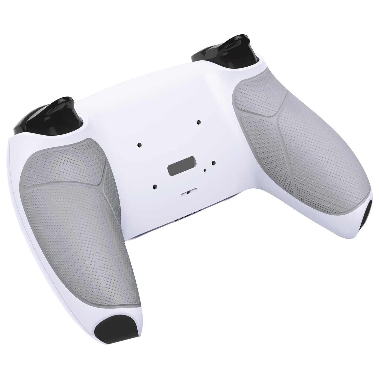 eXtremeRate Retail White Performance Rubberized Grip Redesigned Back Shell for ps5 Controller eXtremerate RISE Remap Kit - Controller & RISE Remap Board NOT Included - UPFU6002