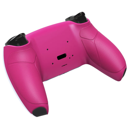 eXtremeRate Retail Nova Pink Performance Rubberized Grip Redesigned Back Shell for PS5 Controller eXtremerate RISE Remap Kit - Controller & RISE Remap Board NOT Included - UPFU6009