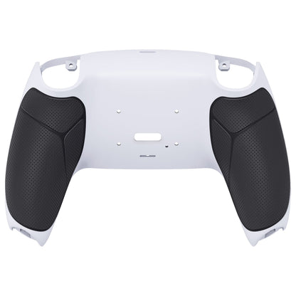 eXtremeRate Retail Black White Performance Rubberized Grip Redesigned Back Shell for PS5 Controller eXtremerate RISE Remap Kit - Controller & RISE Remap Board NOT Included - UPFU6010