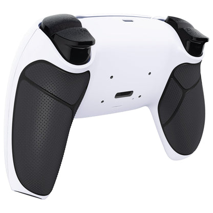 eXtremeRate Retail Black White Performance Rubberized Grip Redesigned Back Shell for PS5 Controller eXtremerate RISE Remap Kit - Controller & RISE Remap Board NOT Included - UPFU6010