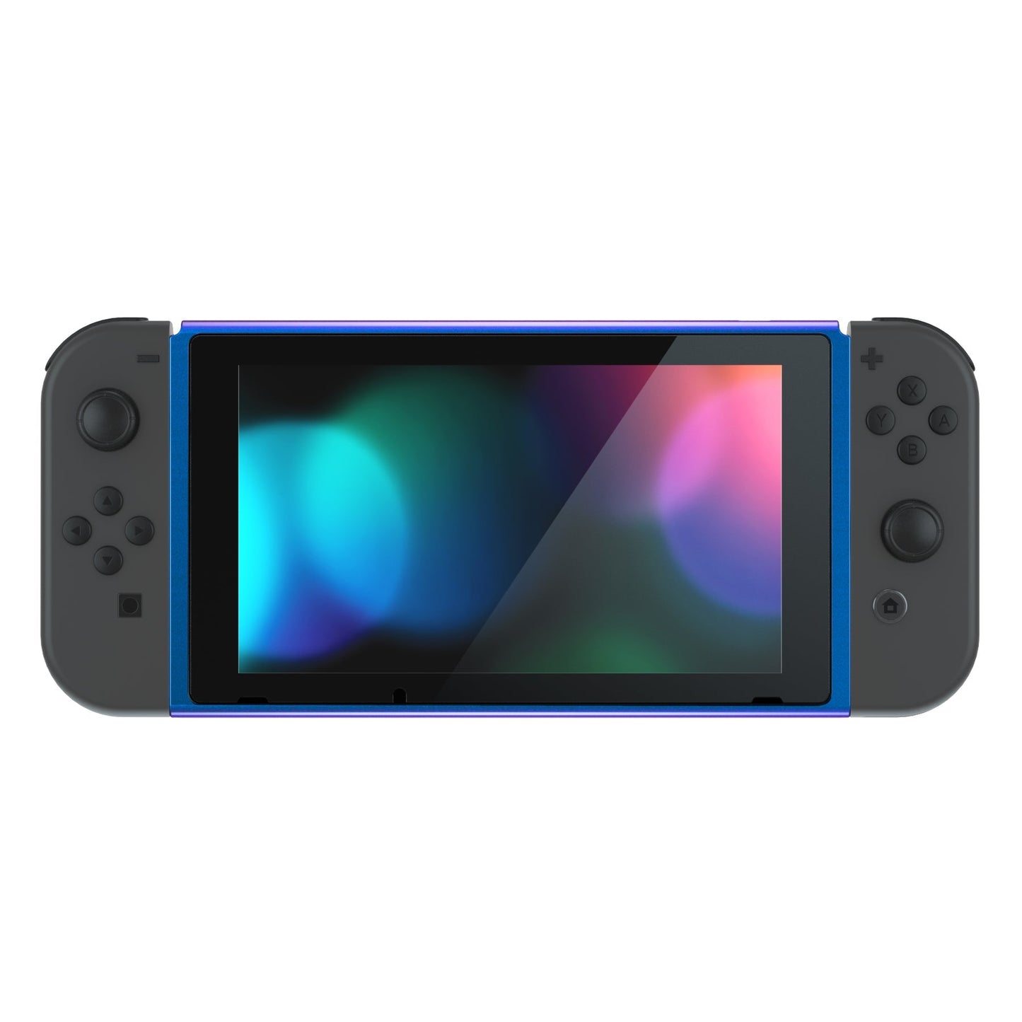 eXtremeRate Retail Chameleon Purple Blue DIY Housing Shell for Nintendo Switch Console, Replacement Faceplate Front Frame for Nintendo Switch Console with Volume Up Down Power Buttons - Console NOT Included - VEP301