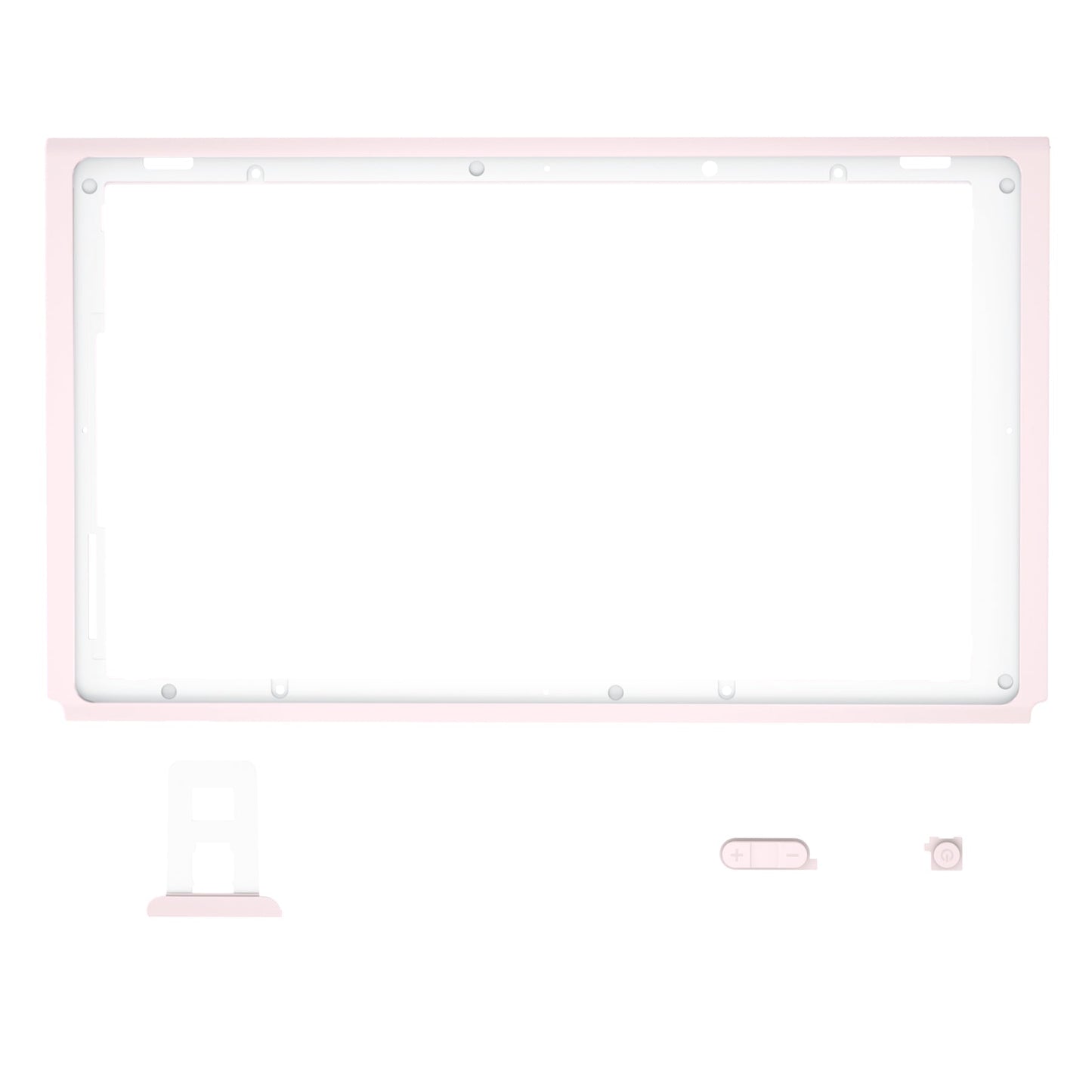 eXtremeRate Retail Cherry Blossoms Pink DIY Housing Shell for Nintendo Switch Console, Replacement Faceplate Front Frame for Nintendo Switch Console with Volume Up Down Power Buttons - Console NOT Included - VEP306