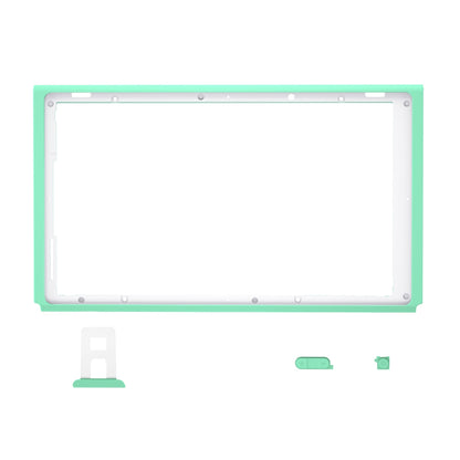 eXtremeRate Retail Mint Green DIY Housing Shell for Nintendo Switch Console, Replacement Faceplate Front Frame for Nintendo Switch Console with Volume Up Down Power Buttons - Console NOT Included - VEP308