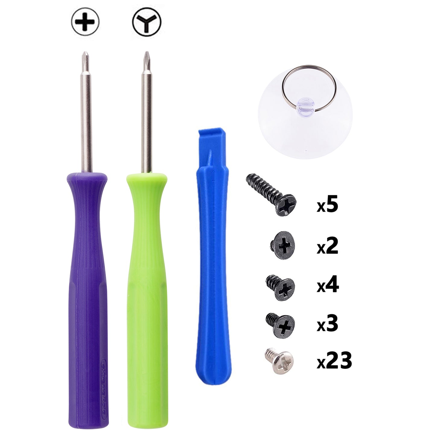 eXtremeRate NS Switchコンソール用DIY交換ハウジングシェル、音量上下ボタン＆電源ボタン付きフロントフレーム【カメレオンパープルブルー】