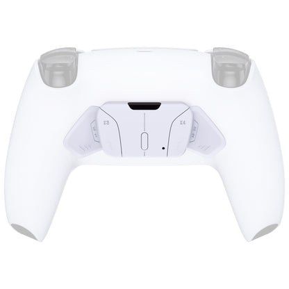 eXtremeRate Retail Solid White Replacement Redesigned K1 K2 K3 K4 Back Buttons Housing Shell for ps5 Controller eXtremeRate RISE4 Remap Kit - Controller & RISE4 Remap Board NOT Included - VPFM5002