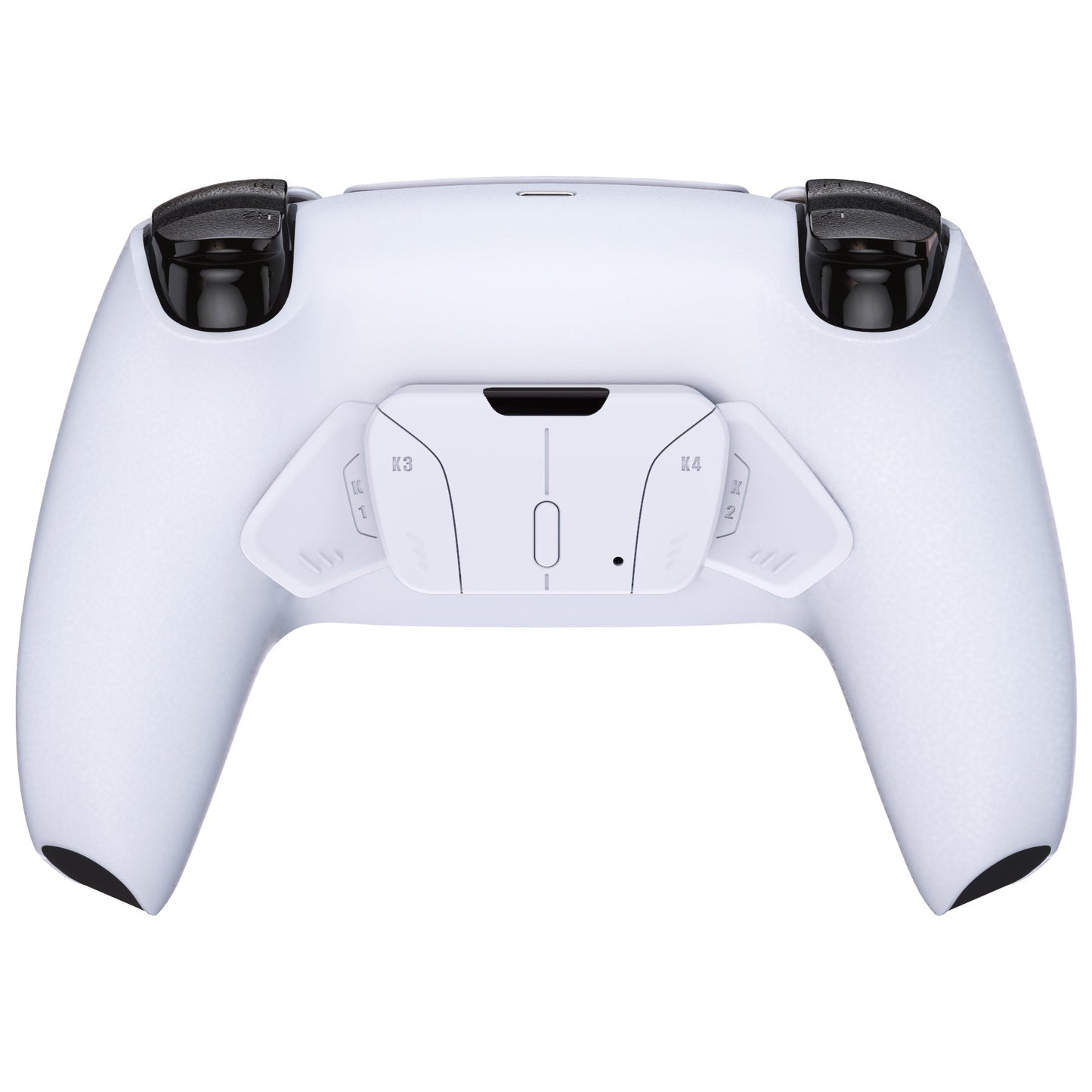 eXtremeRate Retail Solid White Replacement Redesigned K1 K2 K3 K4 Back Buttons Housing Shell for ps5 Controller eXtremeRate RISE4 Remap Kit - Controller & RISE4 Remap Board NOT Included - VPFM5002