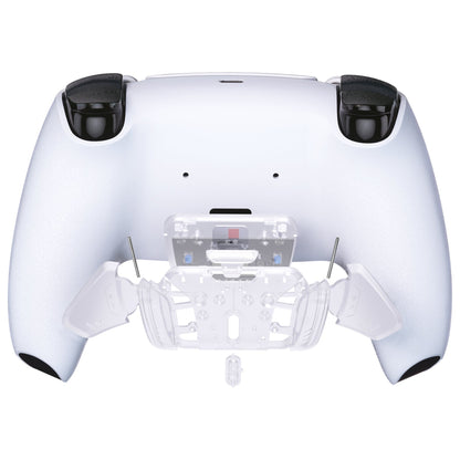 eXtremeRate Retail Transparent Clear Replacement Redesigned K1 K2 K3 K4 Back Buttons Housing Shell for ps5 Controller eXtremeRate RISE4 Remap Kit - Controller & RISE4 Remap Board NOT Included - VPFM5003