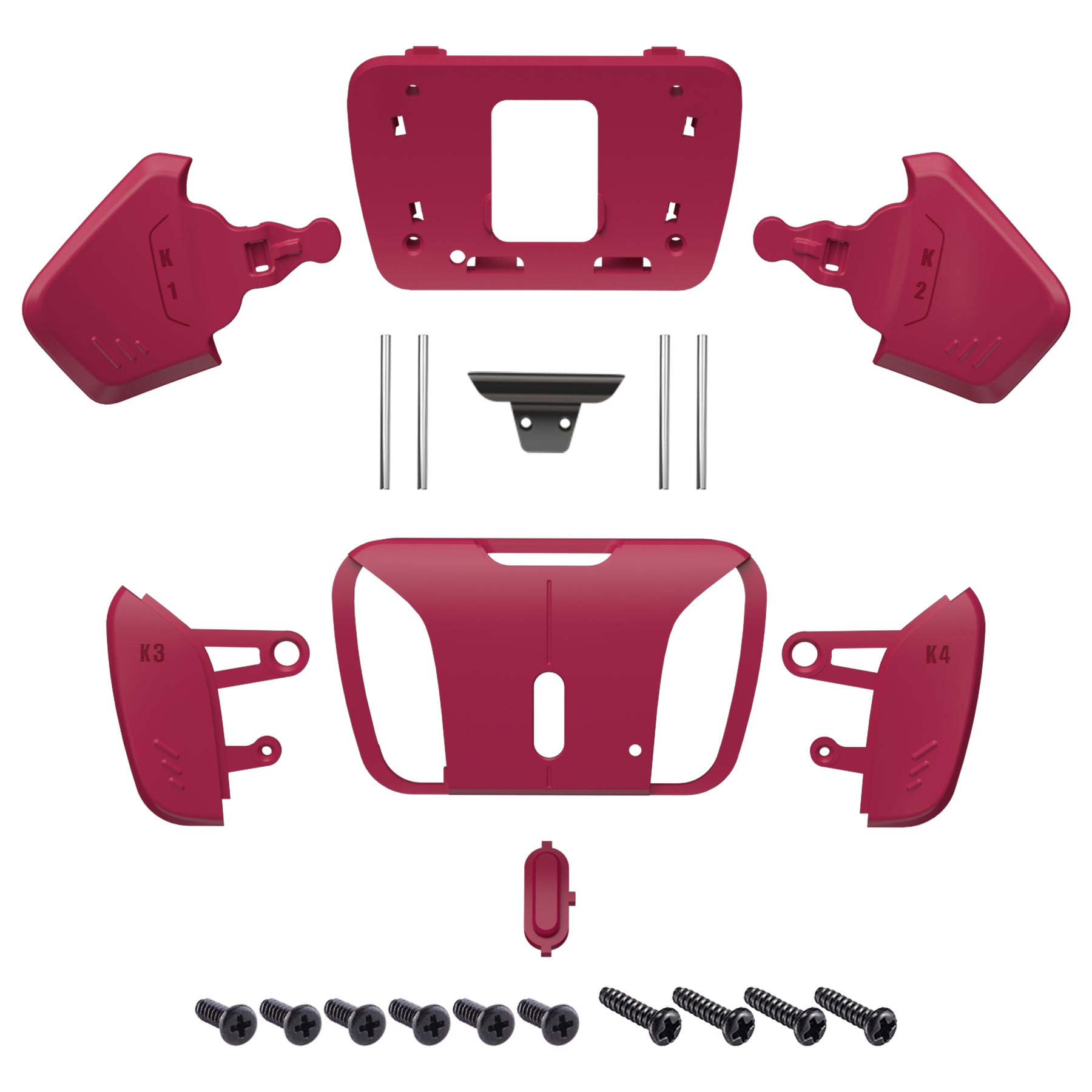 eXtremeRate Retail Cosmic Red Replacement Redesigned K1 K2 K3 K4 Back Buttons Housing Shell for ps5 Controller eXtremeRate RISE4 Remap Kit - Controller & RISE4 Remap Board NOT Included - VPFM5007