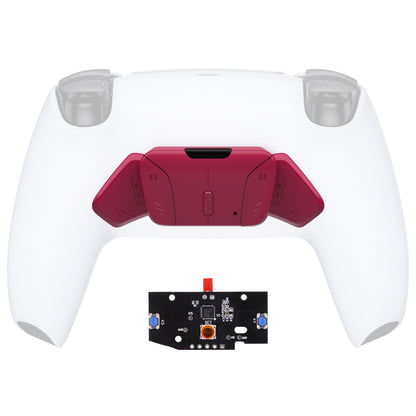 eXtremeRate Retail Turn RISE to RISE4 Kit - Redesigned Cosmic Red K1 K2 K3 K4 Back Buttons Housing & Remap PCB Board for ps5 Controller eXtremeRate RISE & RISE4 Remap kit - Controller & Other RISE Accessories NOT Included - VPFM5007P