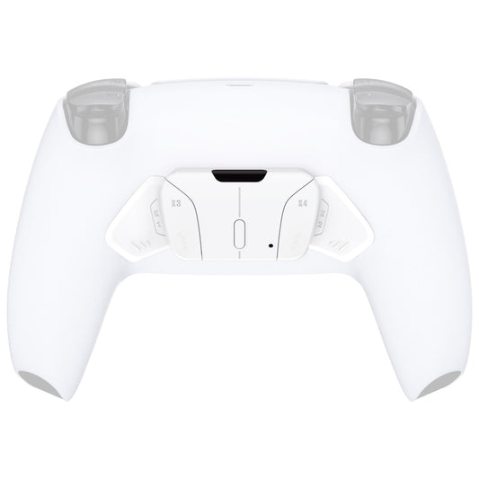 eXtremeRate Retail White Replacement Redesigned K1 K2 K3 K4 Back Buttons Housing Shell for ps5 Controller eXtremeRate RISE4 Remap Kit - Controller & RISE4 Remap Board NOT Included - VPFP3001