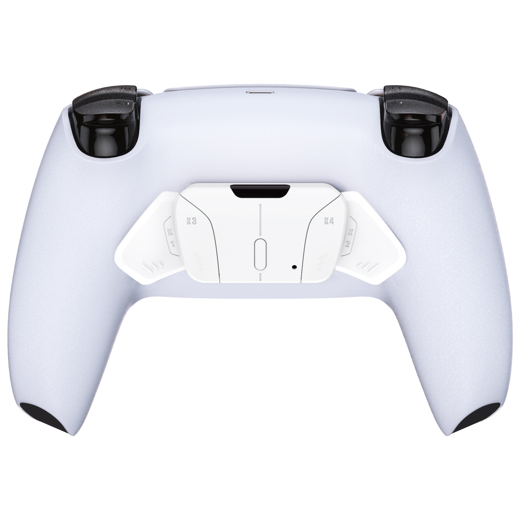 eXtremeRate Retail White Replacement Redesigned K1 K2 K3 K4 Back Buttons Housing Shell for ps5 Controller eXtremeRate RISE4 Remap Kit - Controller & RISE4 Remap Board NOT Included - VPFP3001