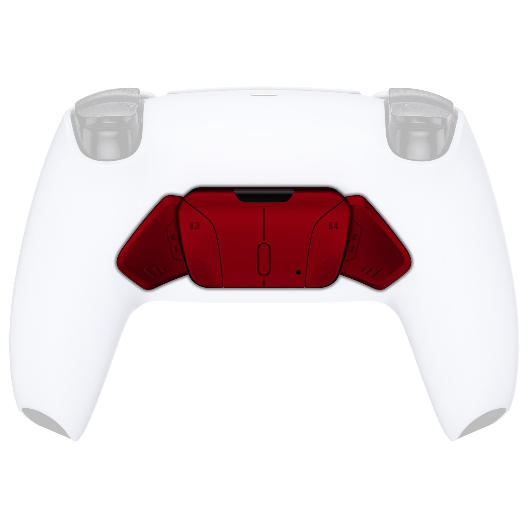 eXtremeRate Retail Scarlet Red Replacement Redesigned K1 K2 K3 K4 Back Buttons Housing Shell for ps5 Controller eXtremeRate RISE4 Remap Kit - Controller & RISE4 Remap Board NOT Included - VPFP3002