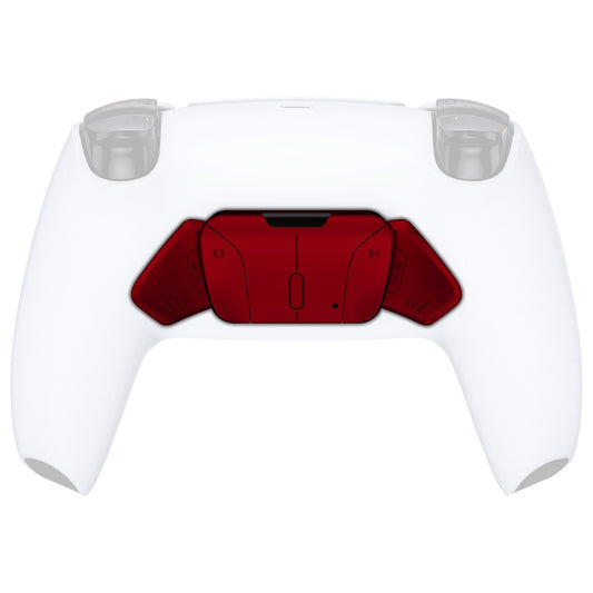 eXtremeRate Retail Scarlet Red Replacement Redesigned K1 K2 K3 K4 Back Buttons Housing Shell for ps5 Controller eXtremeRate RISE4 Remap Kit - Controller & RISE4 Remap Board NOT Included - VPFP3002