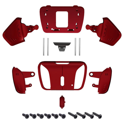 eXtremeRate Retail Scarlet Red Replacement Redesigned K1 K2 K3 K4 Back Buttons Housing Shell for ps5 Controller eXtremeRate RISE4 Remap Kit - Controller & RISE4 Remap Board NOT Included - VPFP3002