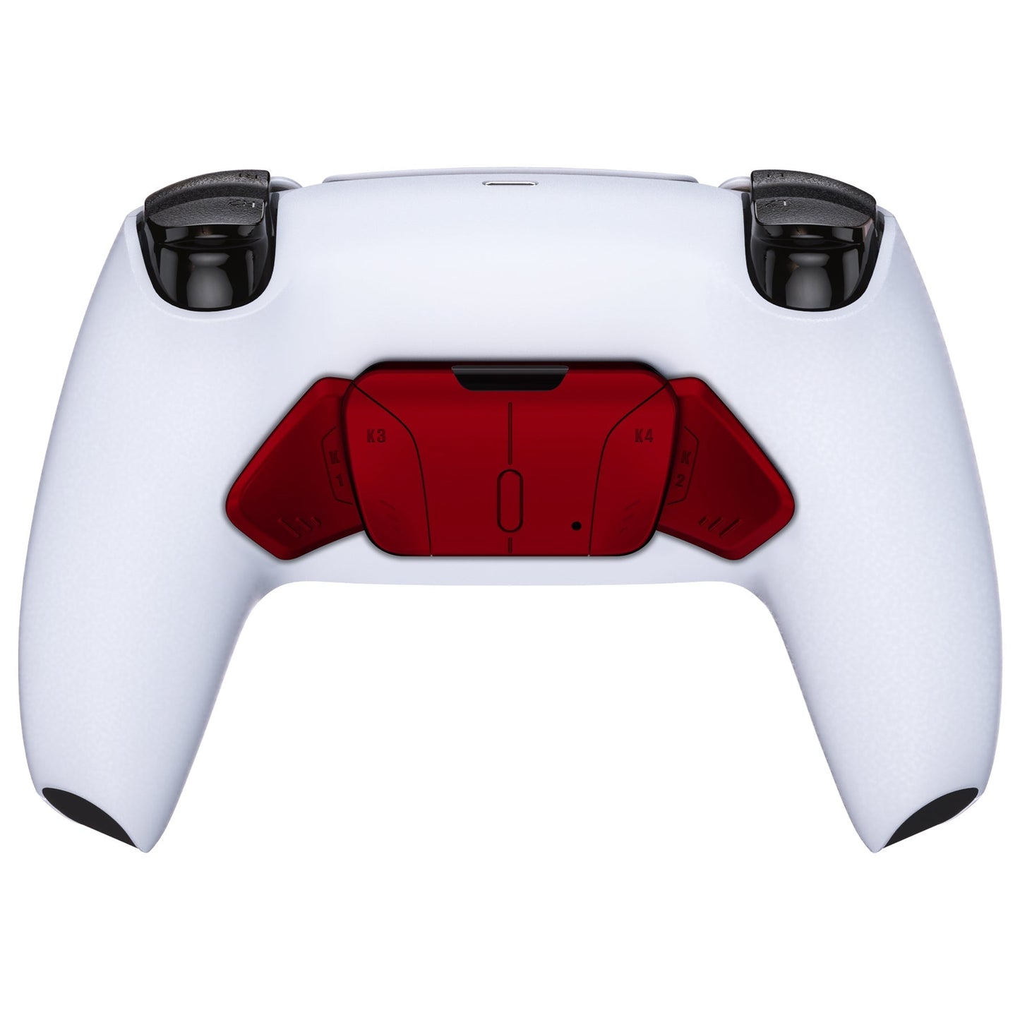 eXtremeRate Retail Scarlet Red Replacement Redesigned K1 K2 K3 K4 Back Buttons Housing Shell for ps5 Controller eXtremeRate RISE4 Remap Kit - Controller & RISE4 Remap Board NOT Included - VPFP3002