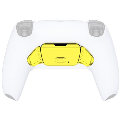 eXtremeRate Retail Chrome Gold Replacement Redesigned K1 K2 Back Button Housing Shell for ps5 Controller eXtremerate RISE Remap Kit - Controller & RISE Remap Board NOT Included - WPFD4001