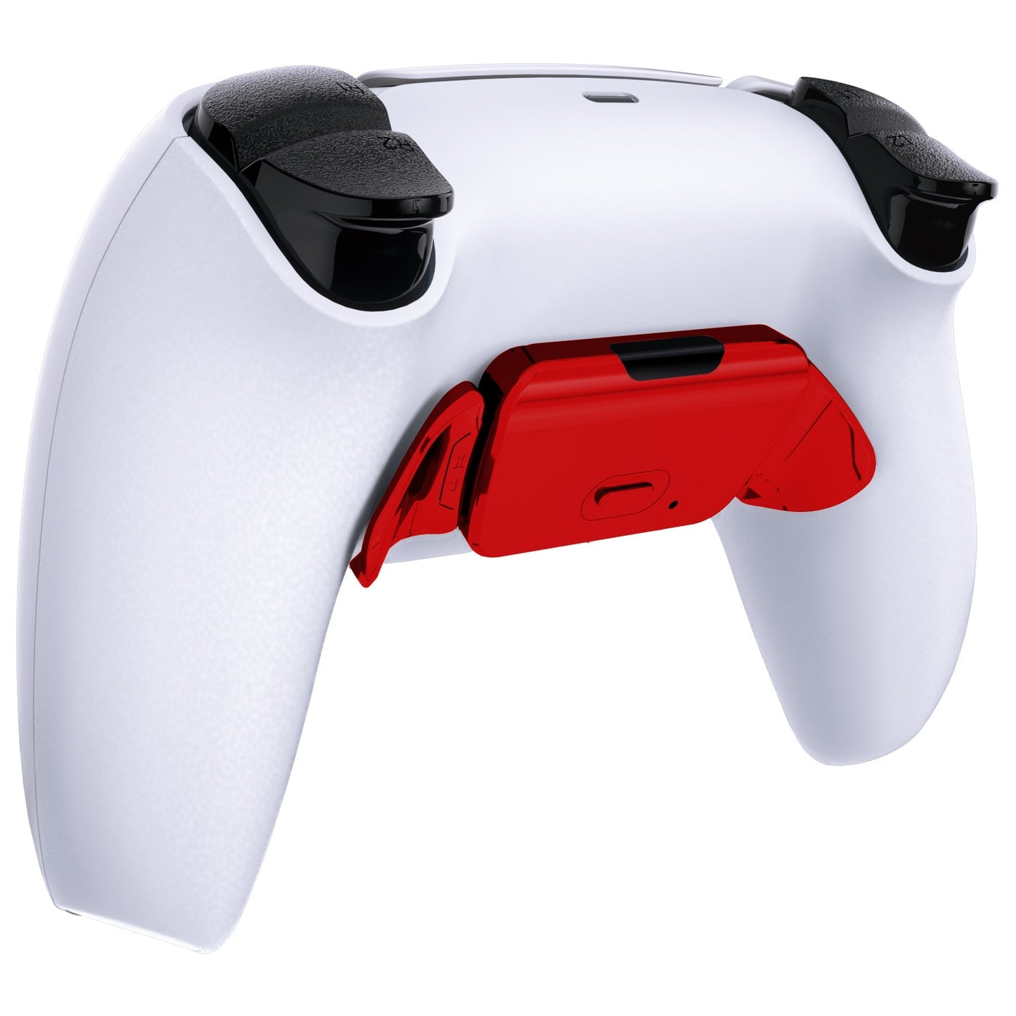 eXtremeRate Retail Chrome Red Replacement Redesigned K1 K2 Back Button Housing Shell for ps5 Controller eXtremerate RISE Remap Kit - Controller & RISE Remap Board NOT Included - WPFD4003