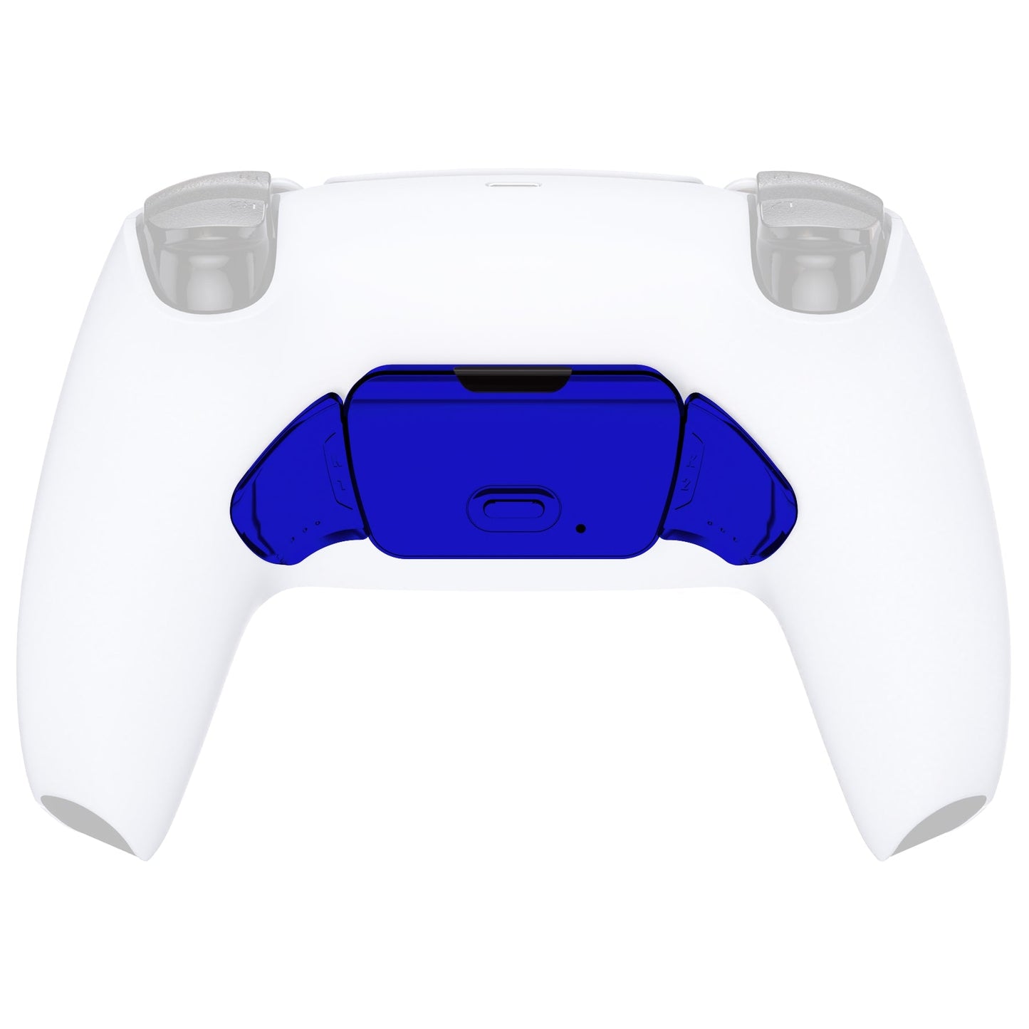 eXtremeRate Retail Chrome Blue Replacement Redesigned K1 K2 Back Button Housing Shell for ps5 Controller eXtremerate RISE Remap Kit - Controller & RISE Remap Board NOT Included - WPFD4004