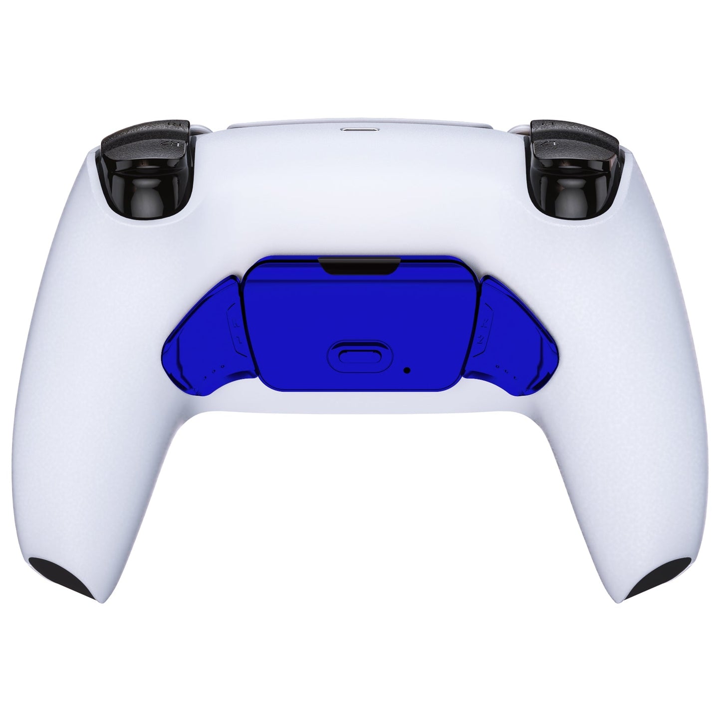 eXtremeRate Retail Chrome Blue Replacement Redesigned K1 K2 Back Button Housing Shell for ps5 Controller eXtremerate RISE Remap Kit - Controller & RISE Remap Board NOT Included - WPFD4004