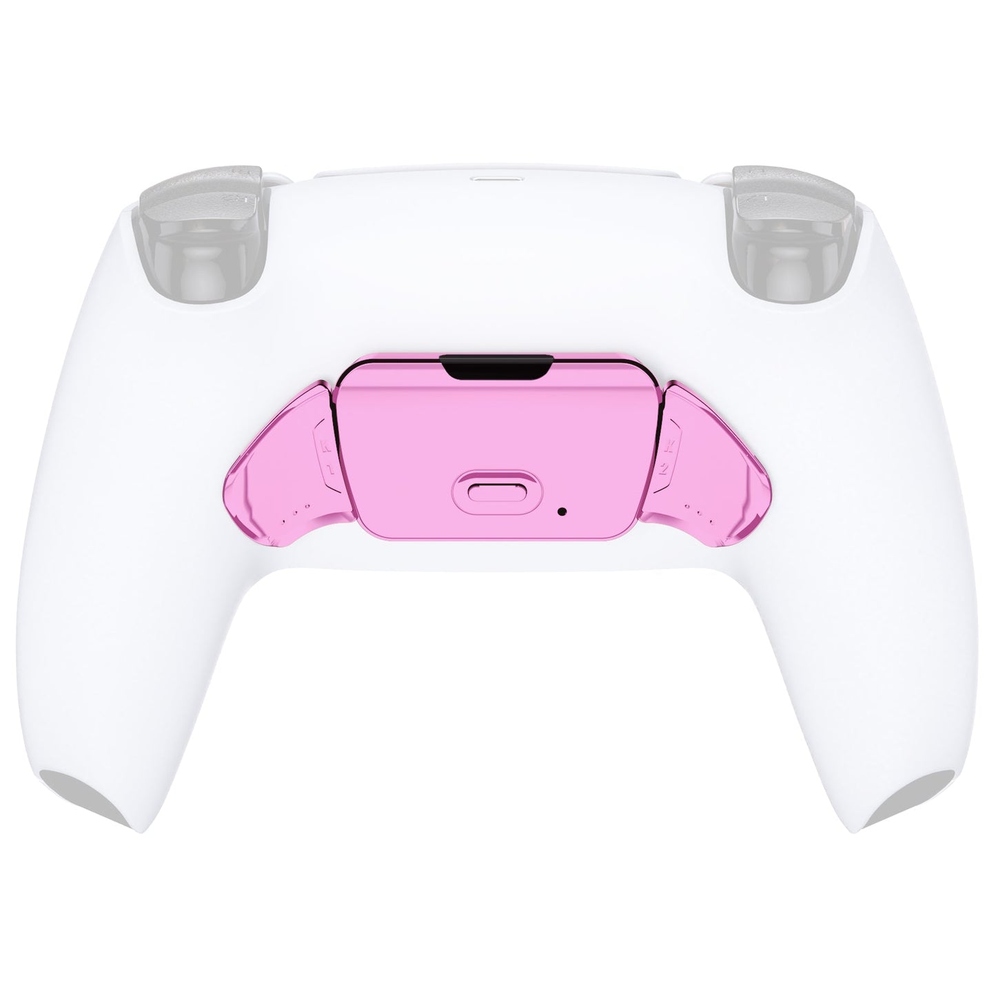 eXtremeRate Retail Chrome Pink Replacement Redesigned K1 K2 Back Button Housing Shell for ps5 Controller eXtremerate RISE Remap Kit - Controller & RISE Remap Board NOT Included - WPFD4007