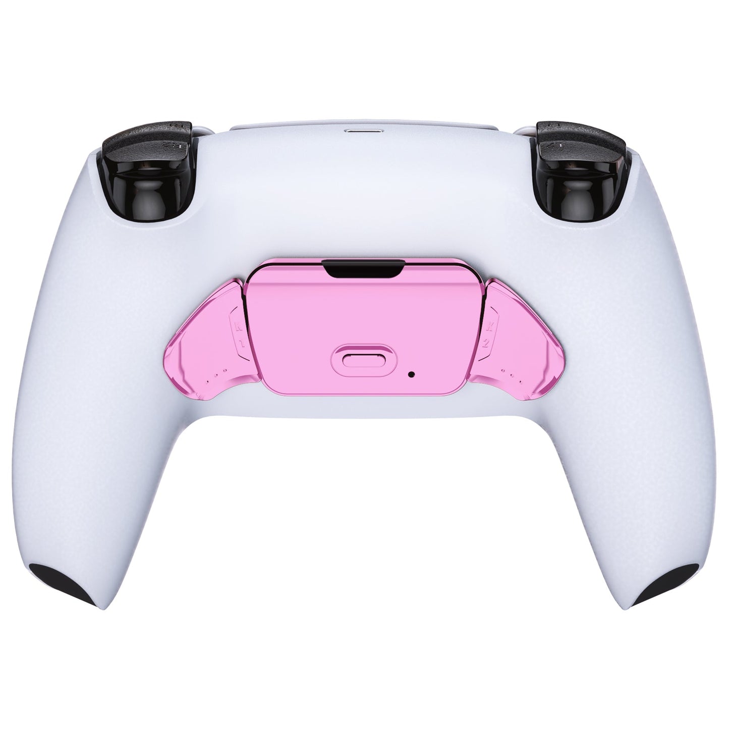 eXtremeRate Retail Chrome Pink Replacement Redesigned K1 K2 Back Button Housing Shell for ps5 Controller eXtremerate RISE Remap Kit - Controller & RISE Remap Board NOT Included - WPFD4007